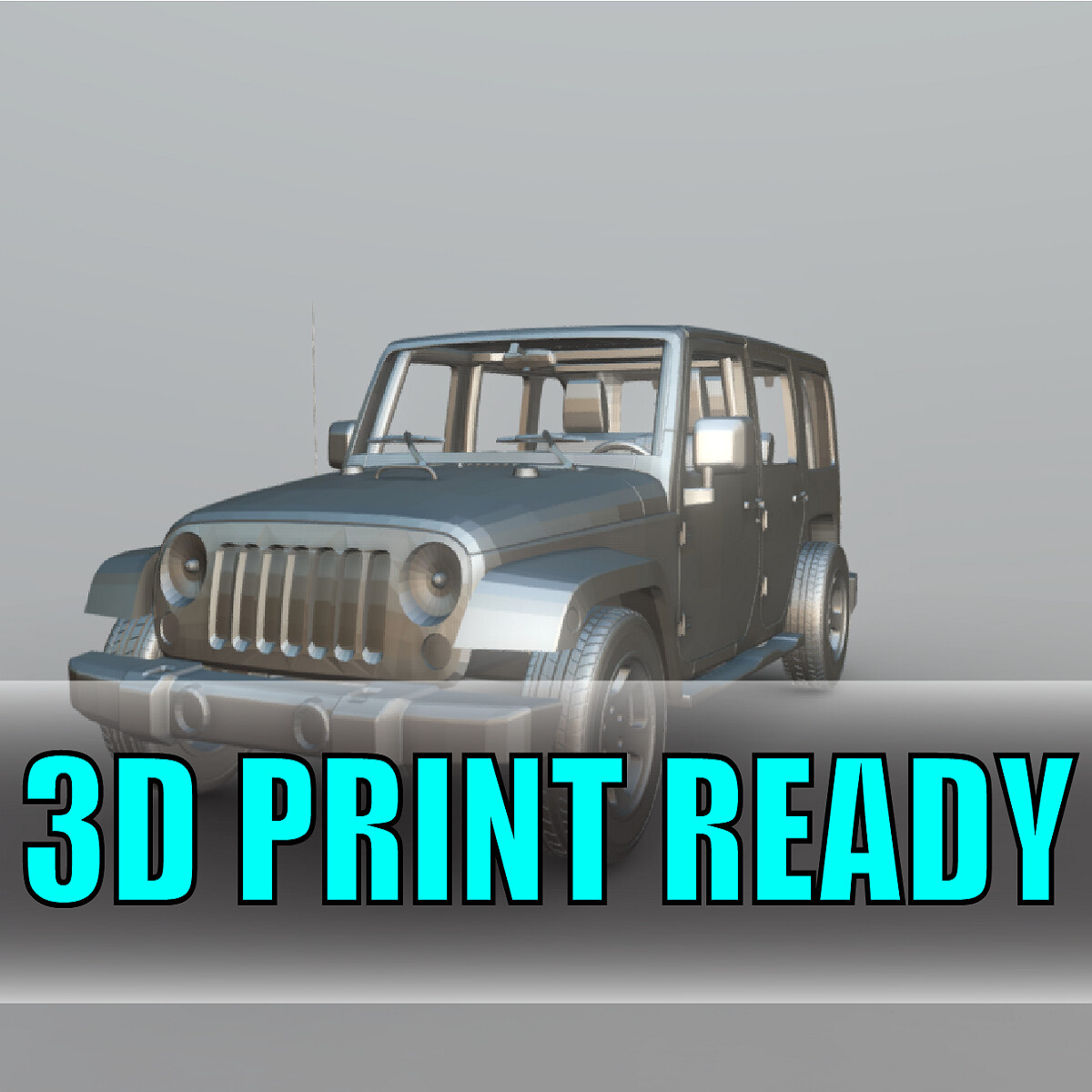 Artstation Jeep Wrangler 3d Print Ready