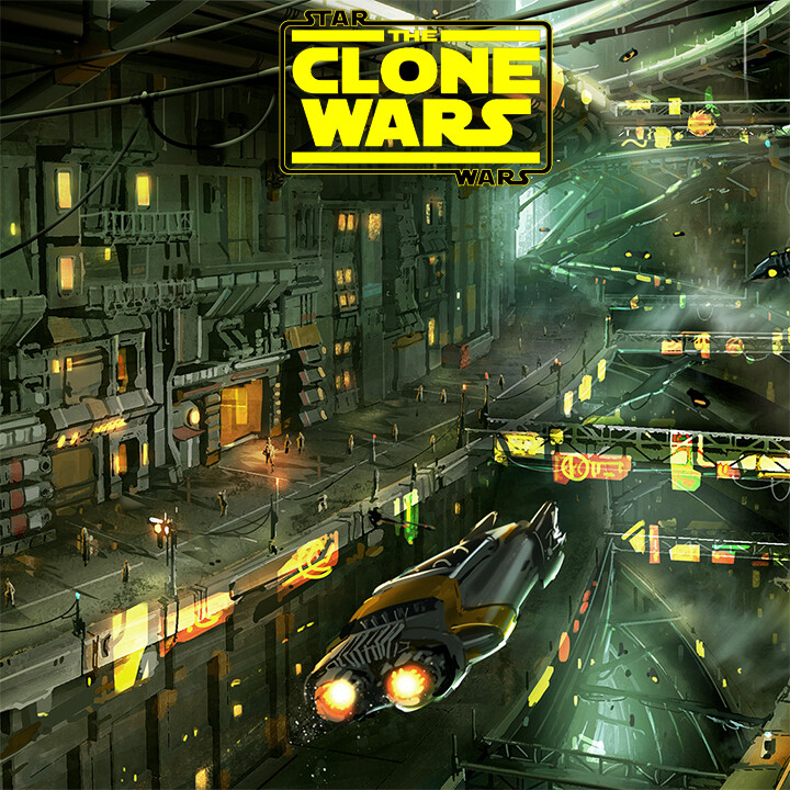-Coruscant Portal Mech Bay- Star Wars: The Clone Wars - 
