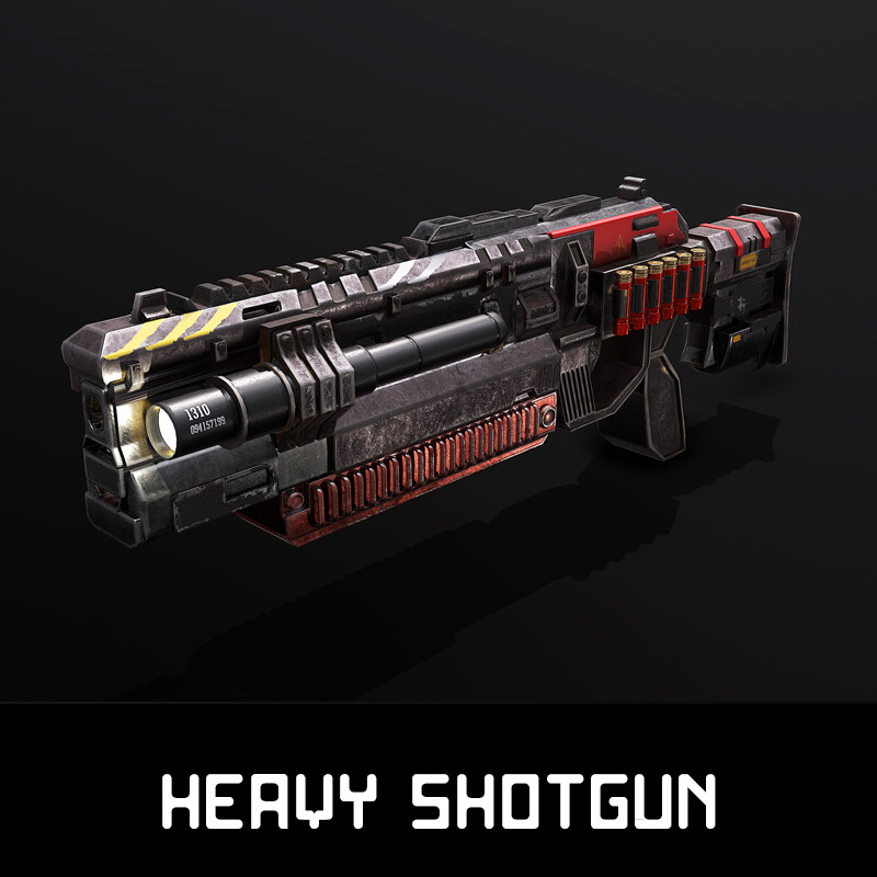 ArtStation - Sci fi heavy shotgun