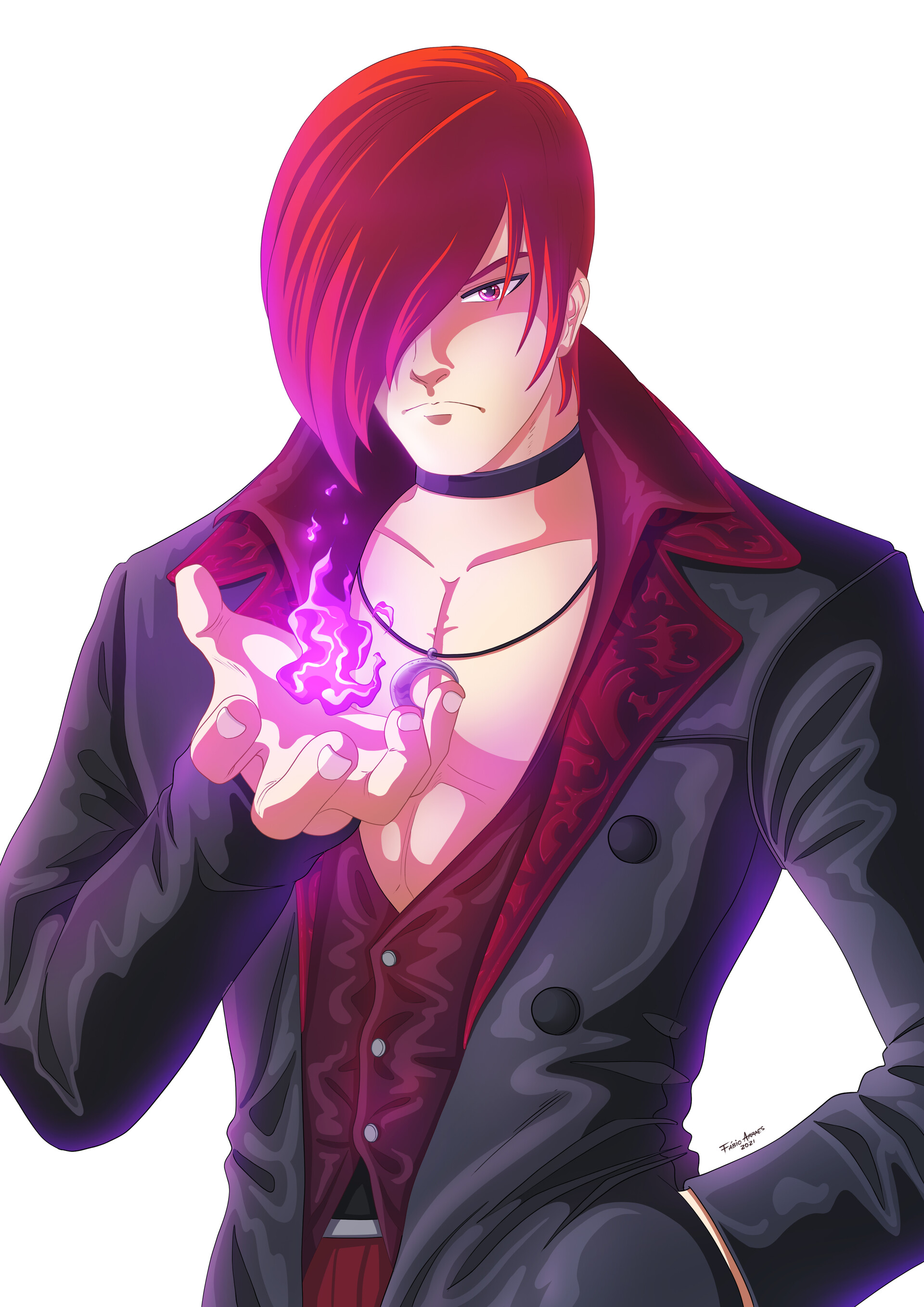 ArtStation - THE KING OF FIGHTERS IORI YAGAMI