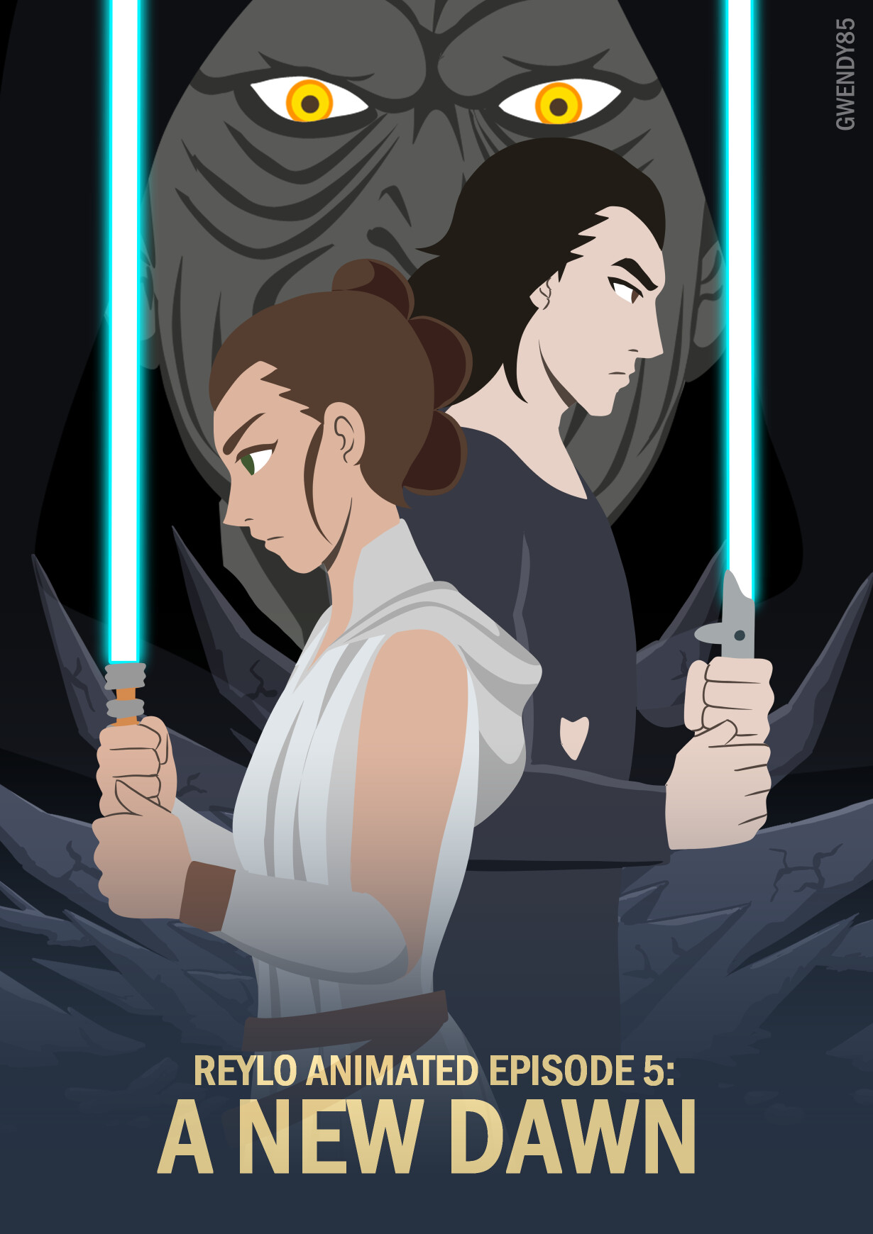 ArtStation - Star Wars Fan Animation: Reylo Animated Series