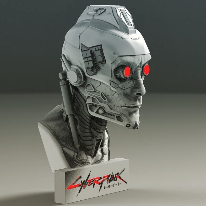 ArtStation - Cyberpunk 2077 Bust