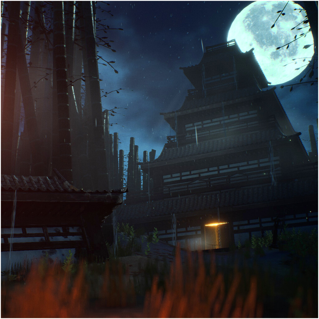 ArtStation - UE4 Japan Pagoda Scene Study