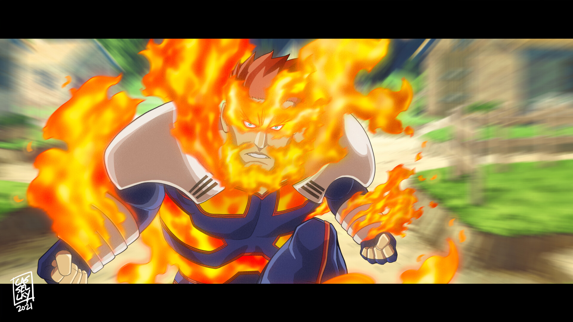 ArtStation My Hero Academia Endeavor the Flame Hero