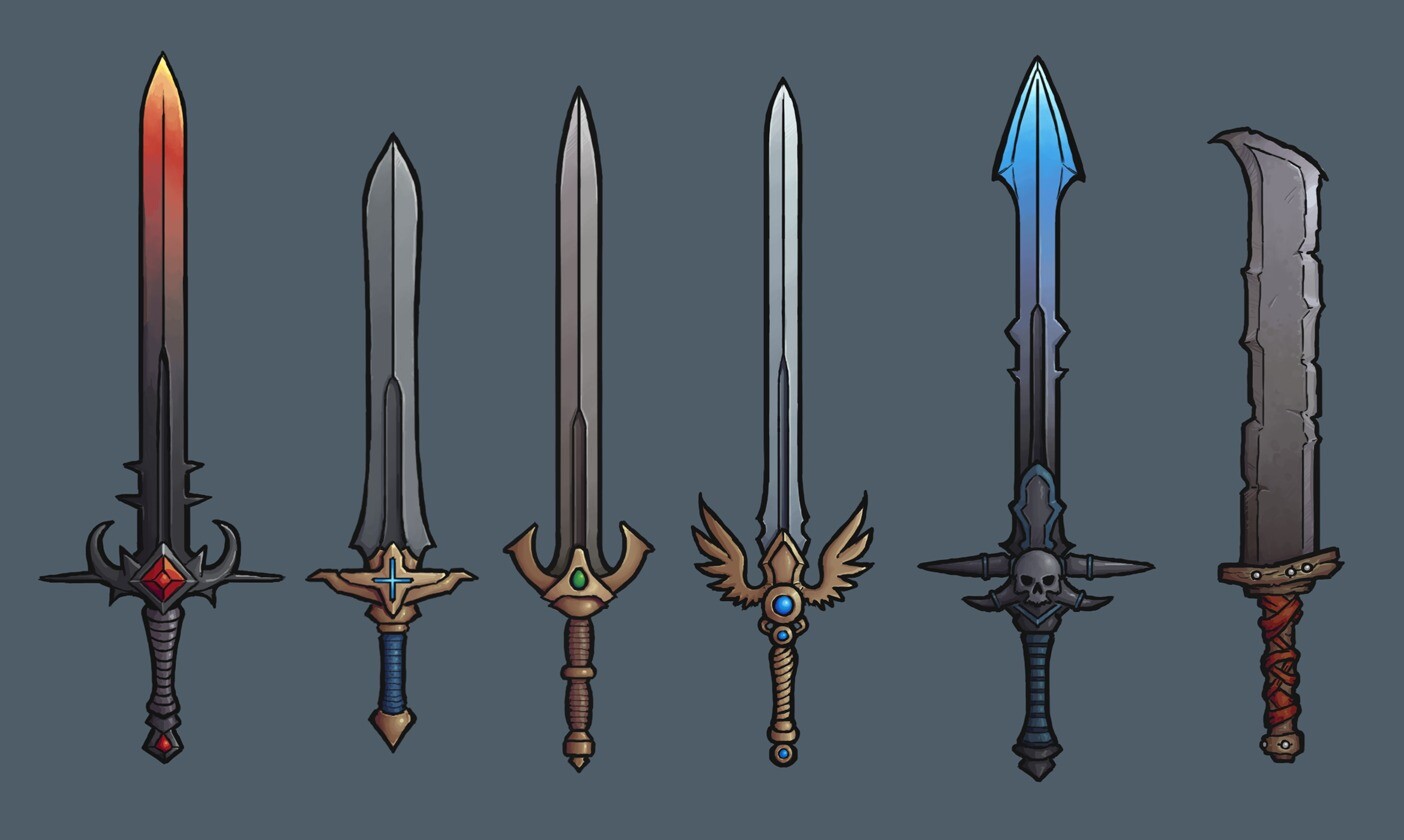 In this 3D project, I made <b>swords</b> that I plan to use in a future game. 