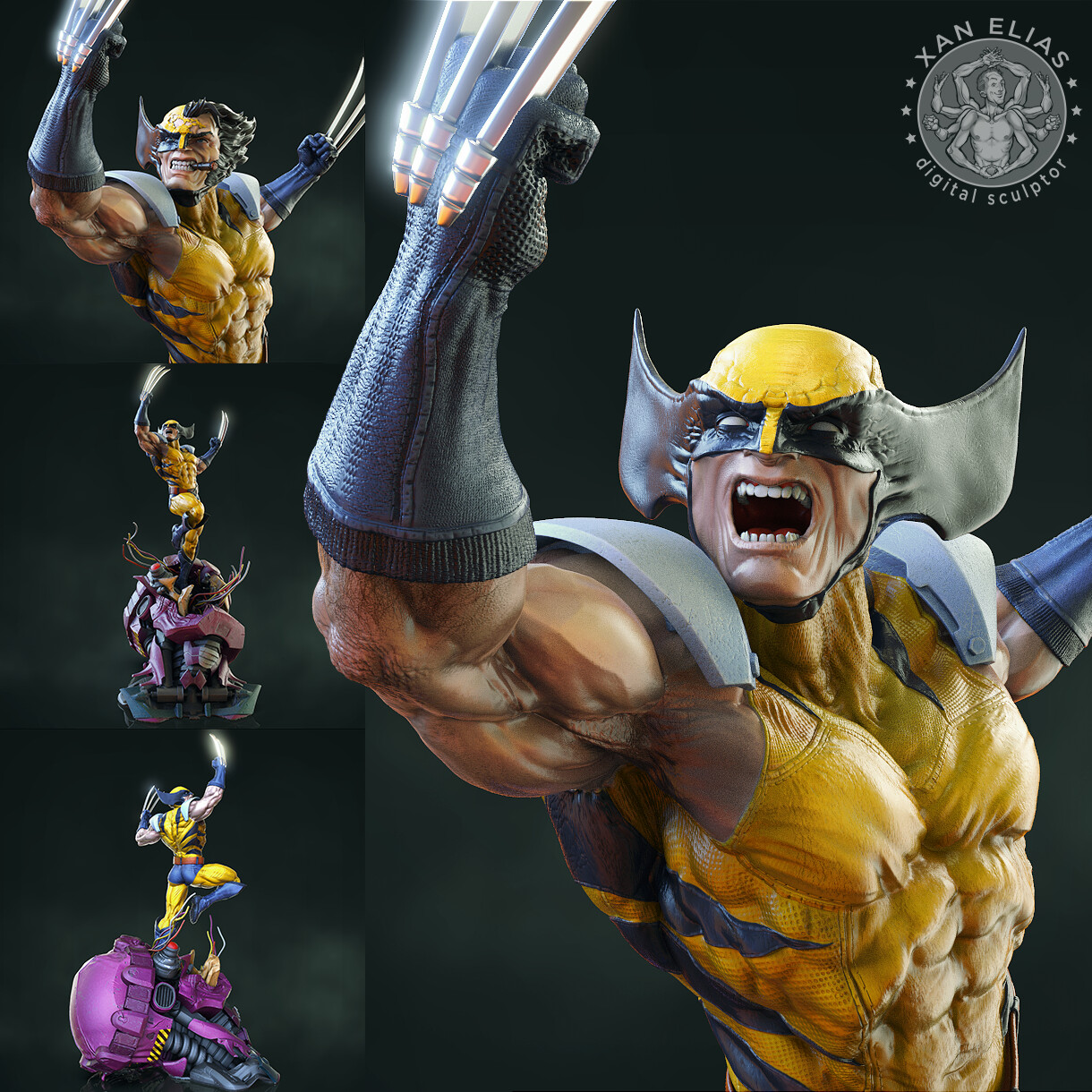 XMen Wolverine 1:4 collectible statue