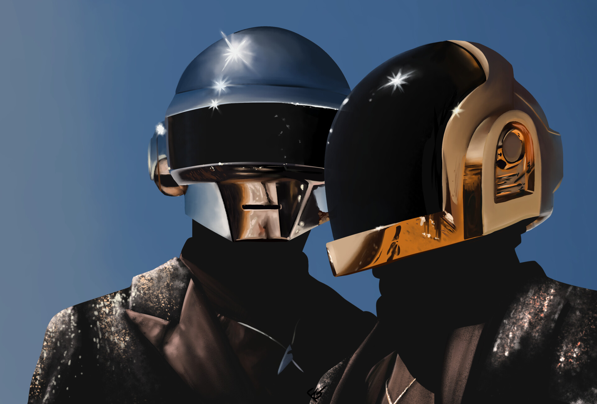 ArtStation - DaftPunk 1993 - 2021 (Digital painting)