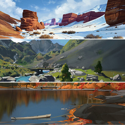 ArtStation - Environmental sketching exercises