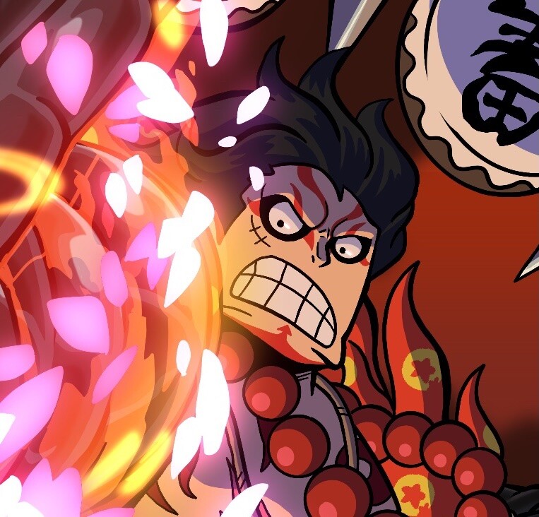 Kabuki Gear 4th Luffy Onepiece - Luffy Gear 4 Png,Luffy Png - free