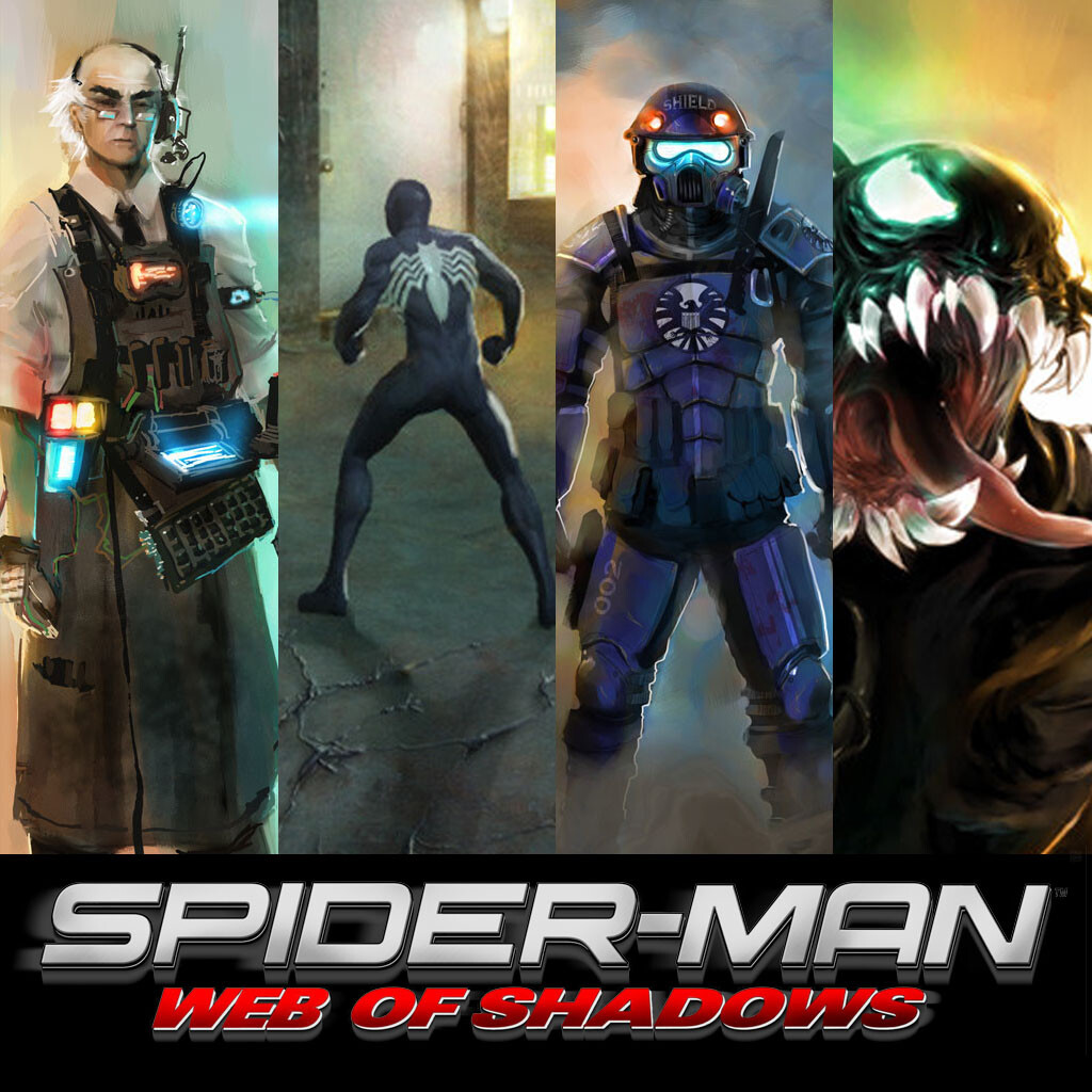 From concept art to game! (Web Of Shadows) : r/Spiderman