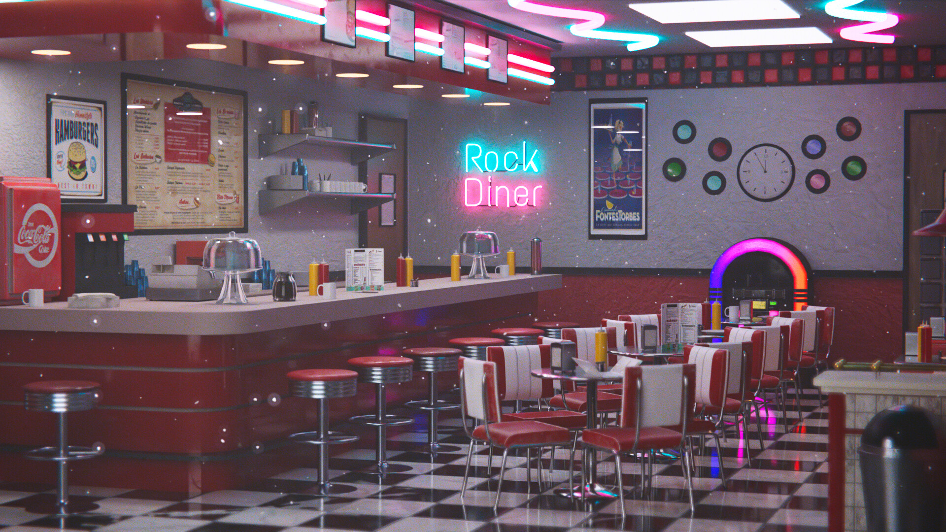 ArtStation Diner 50 S   Lucile Le Boullec Lucile Le Boullec Plan 01 0250 