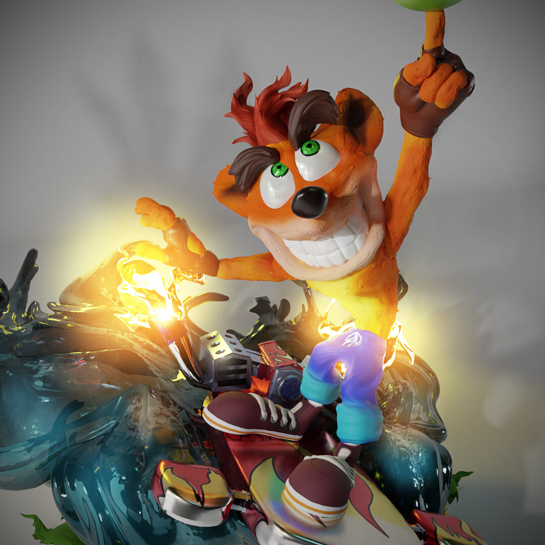 ArtStation - Crash BandicootSuper Smash Bros. Victory Pose