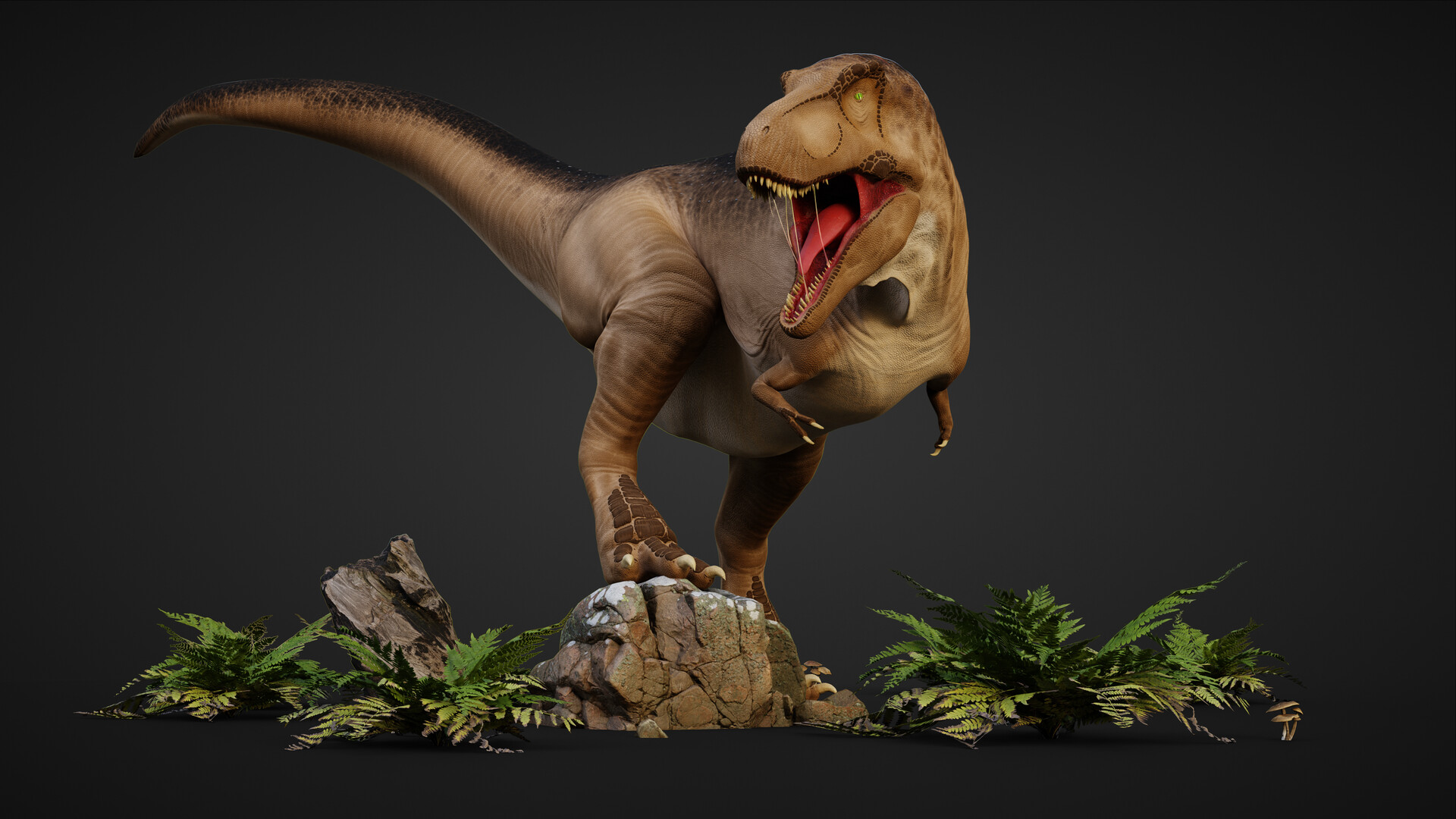 Artstation Tyrannosaurus Rex Game Ready Model 2083