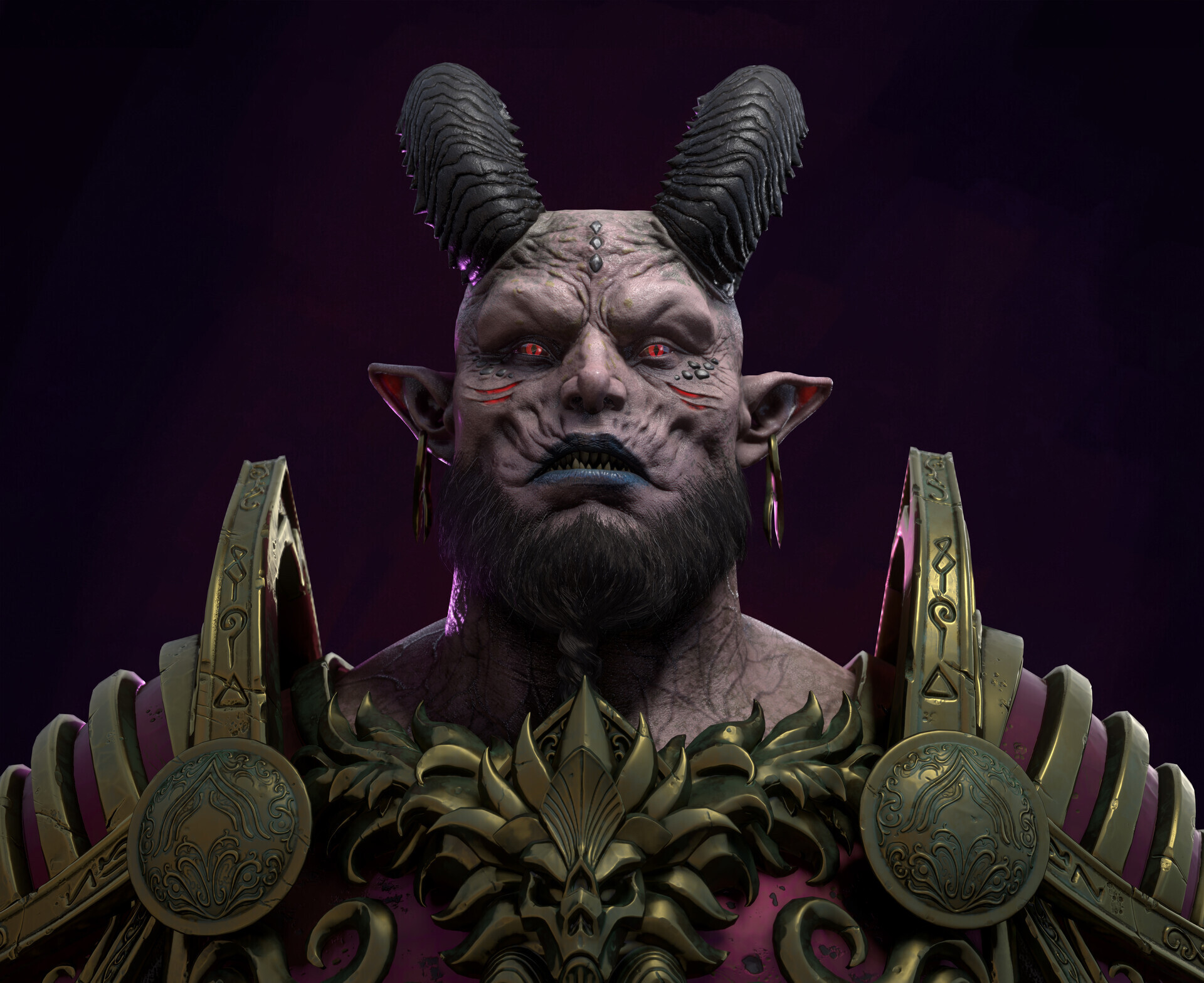 ArtStation - Demon Warlord, Realtime