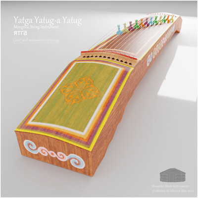 Michael klee michael klee yatga mongolia music instrument 3d model by micheal klee 12string 2