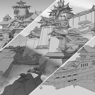 ArtStation - Some architectural sketches