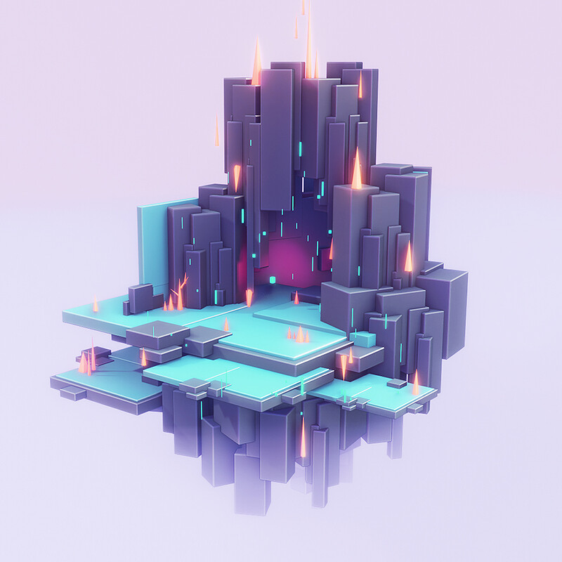 (6 Process Videos) 3d Modeling, Sculpting, Texturing and Rendering workflow | lowpoly game art | GUI