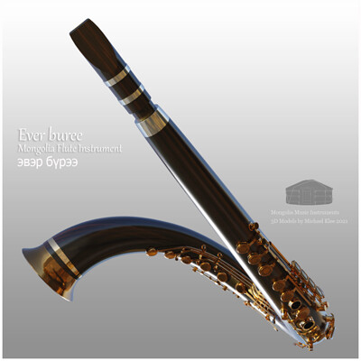 Michael klee michael klee ever buree surnai mongolia flute instrument 3d model by michael klee 2