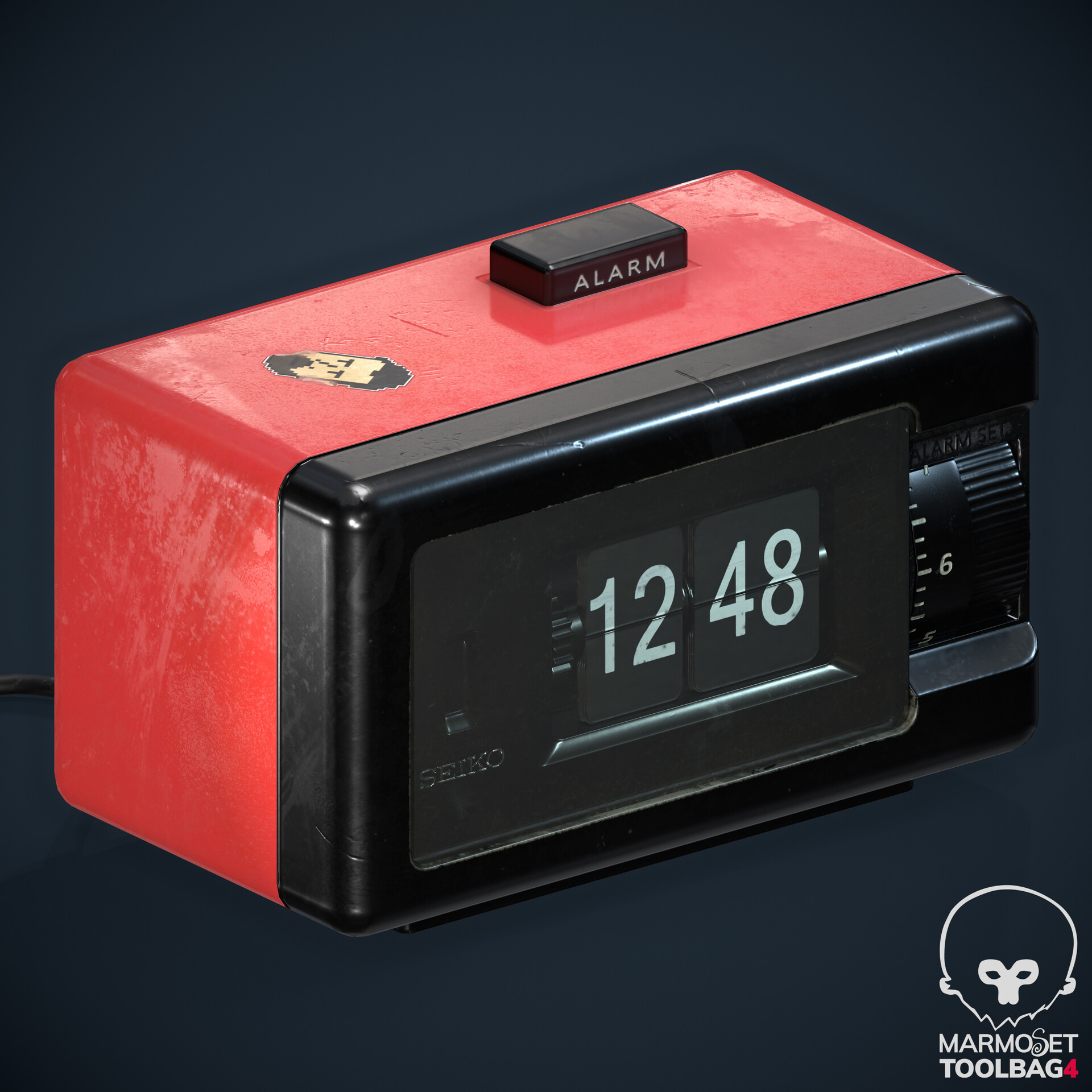 SEIKO パタパタ時計 DP 690 赤 SEIKO パタパタ時計 昭和レトロ