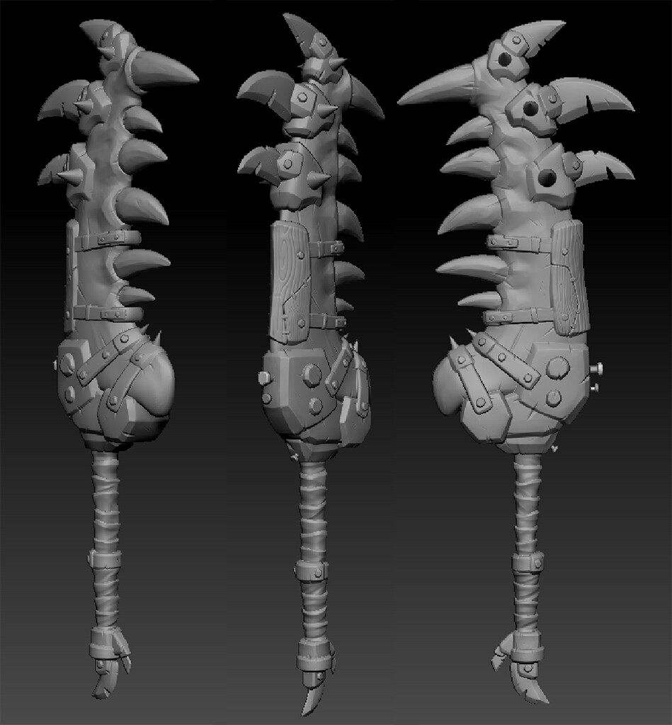 Warcraft Fan Art- Weapons- Bone Sword