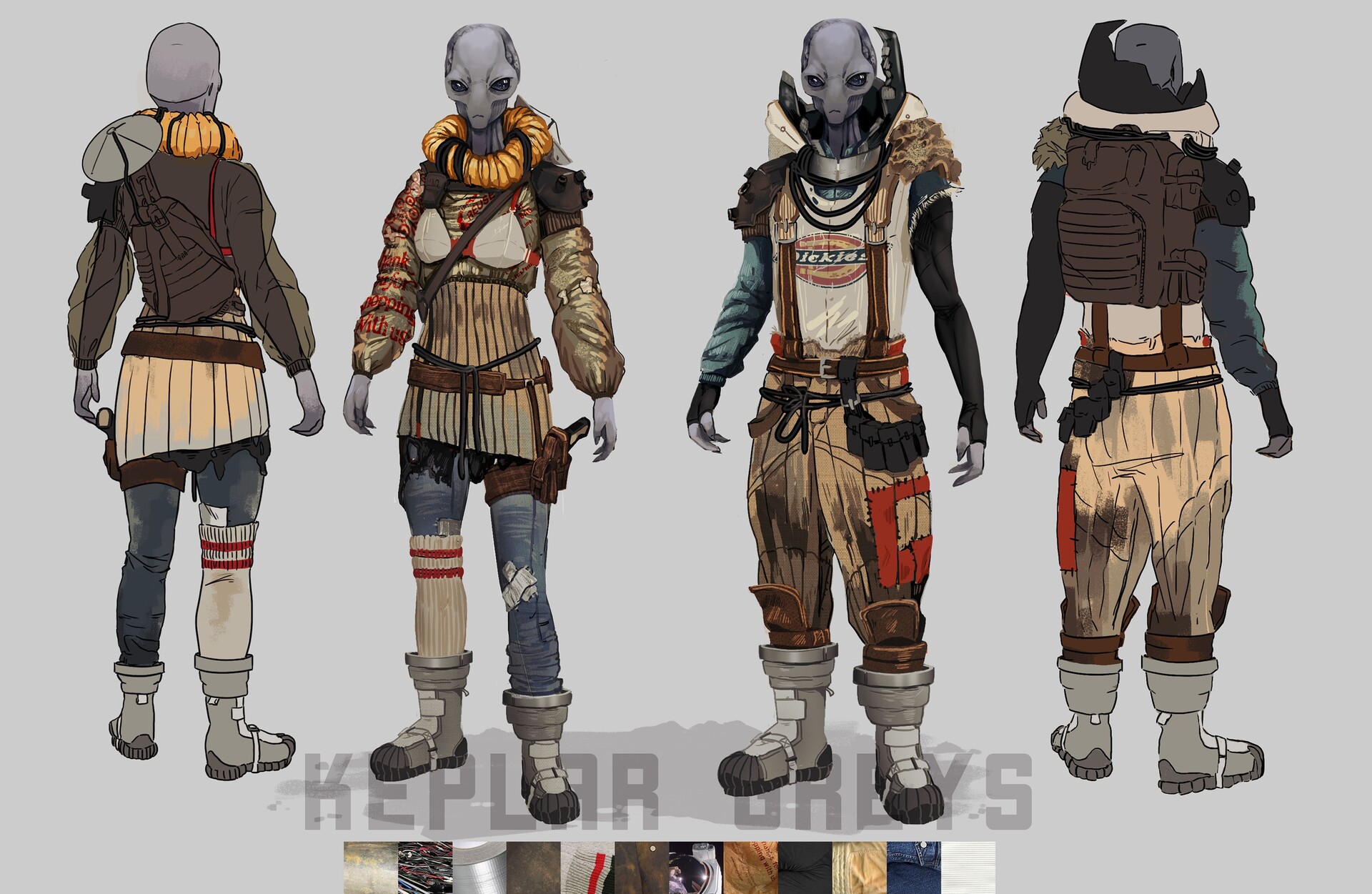 ArtStation - Kepler Greys - Battle Royale Skin Concepts