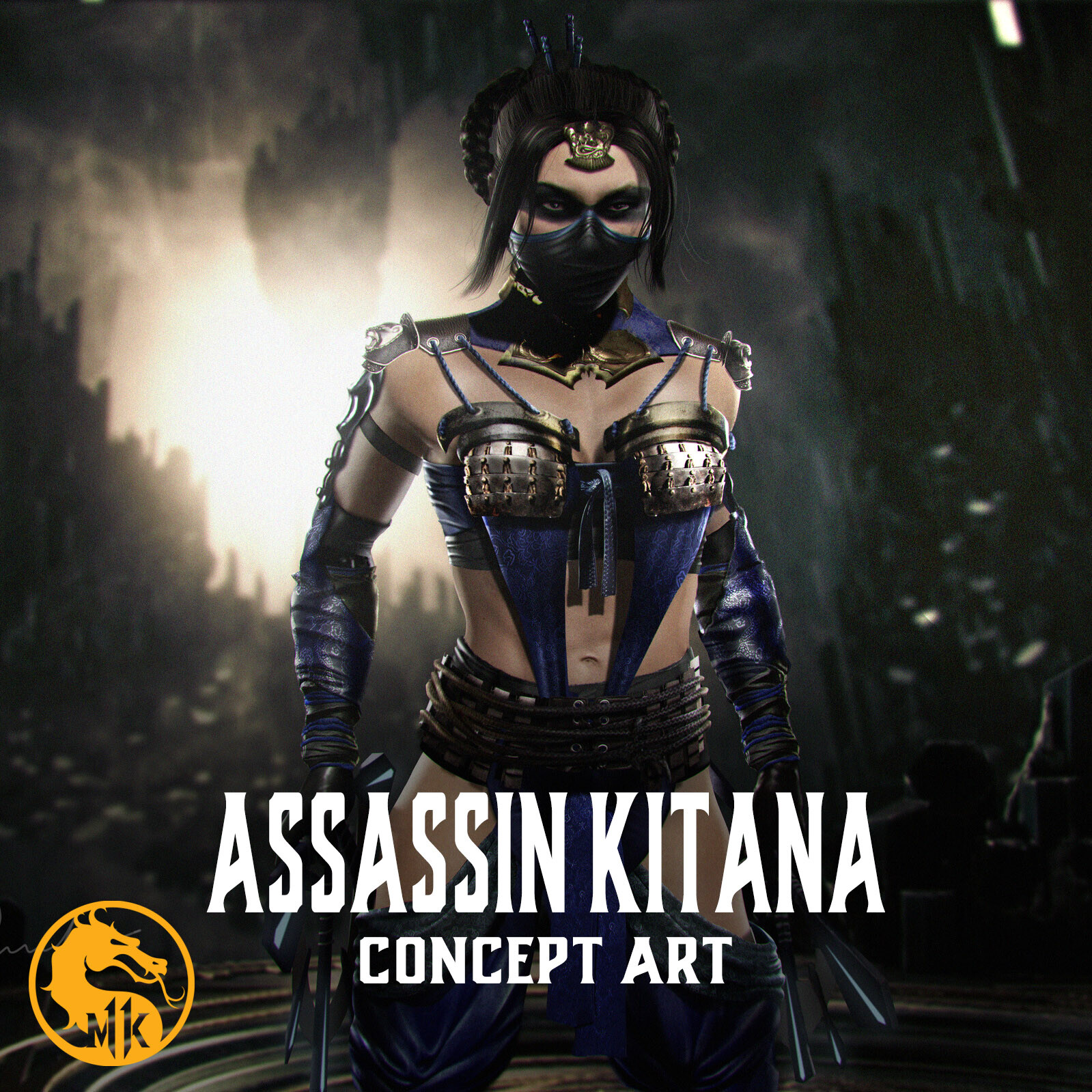 ArtStation - MKX Assassin Kitana skin concept for MK11