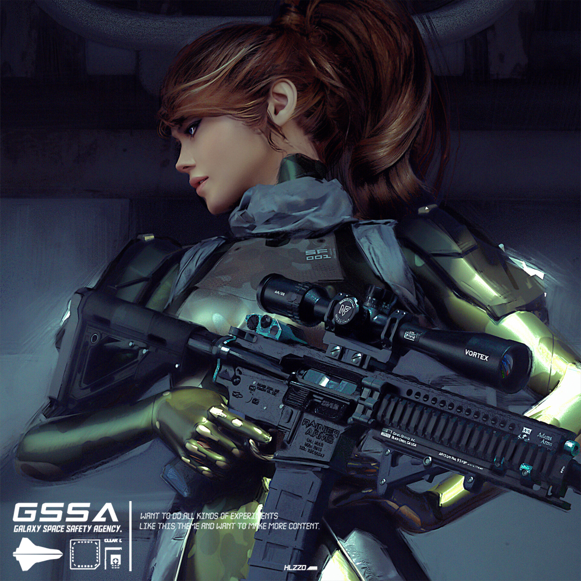 ArtStation - Female Soldier