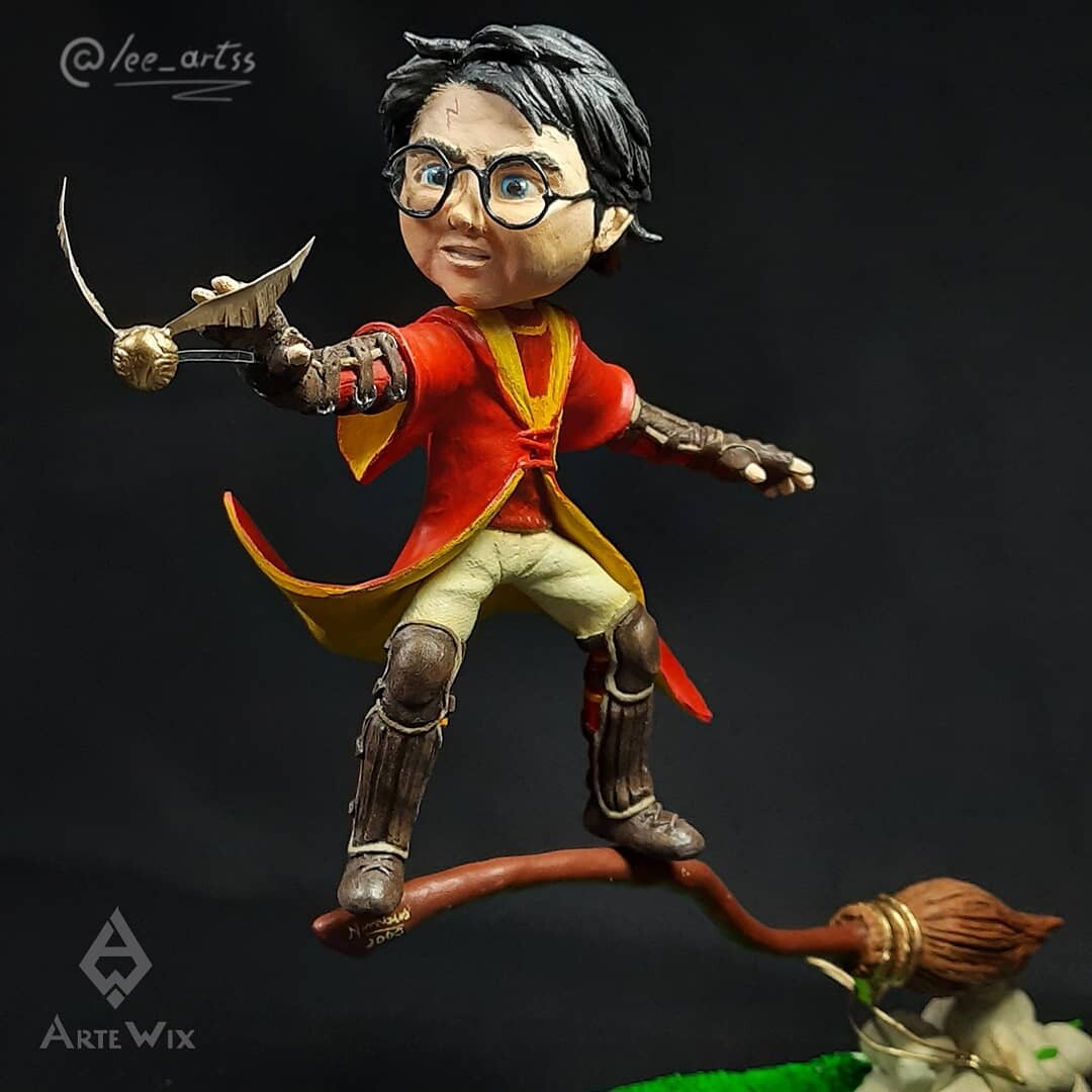 ArtStation - Harry potter playing Quidditch