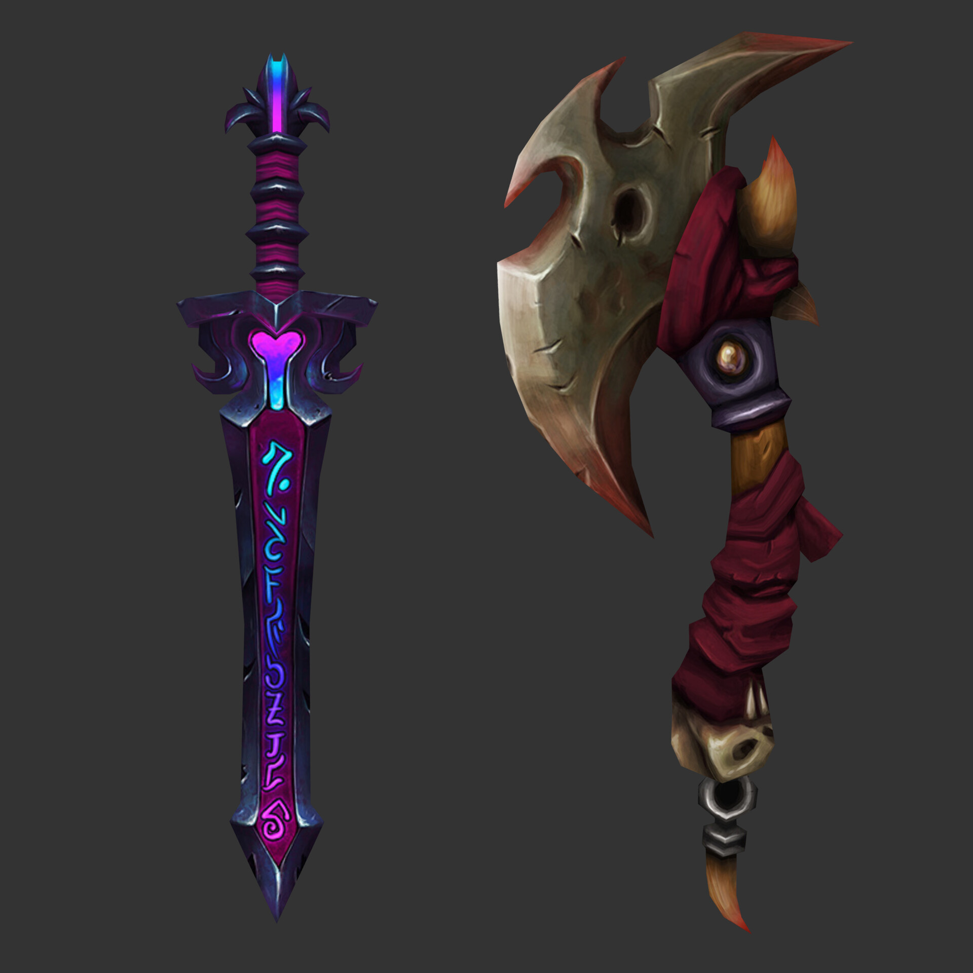 Artstation - Handpainted Weapons