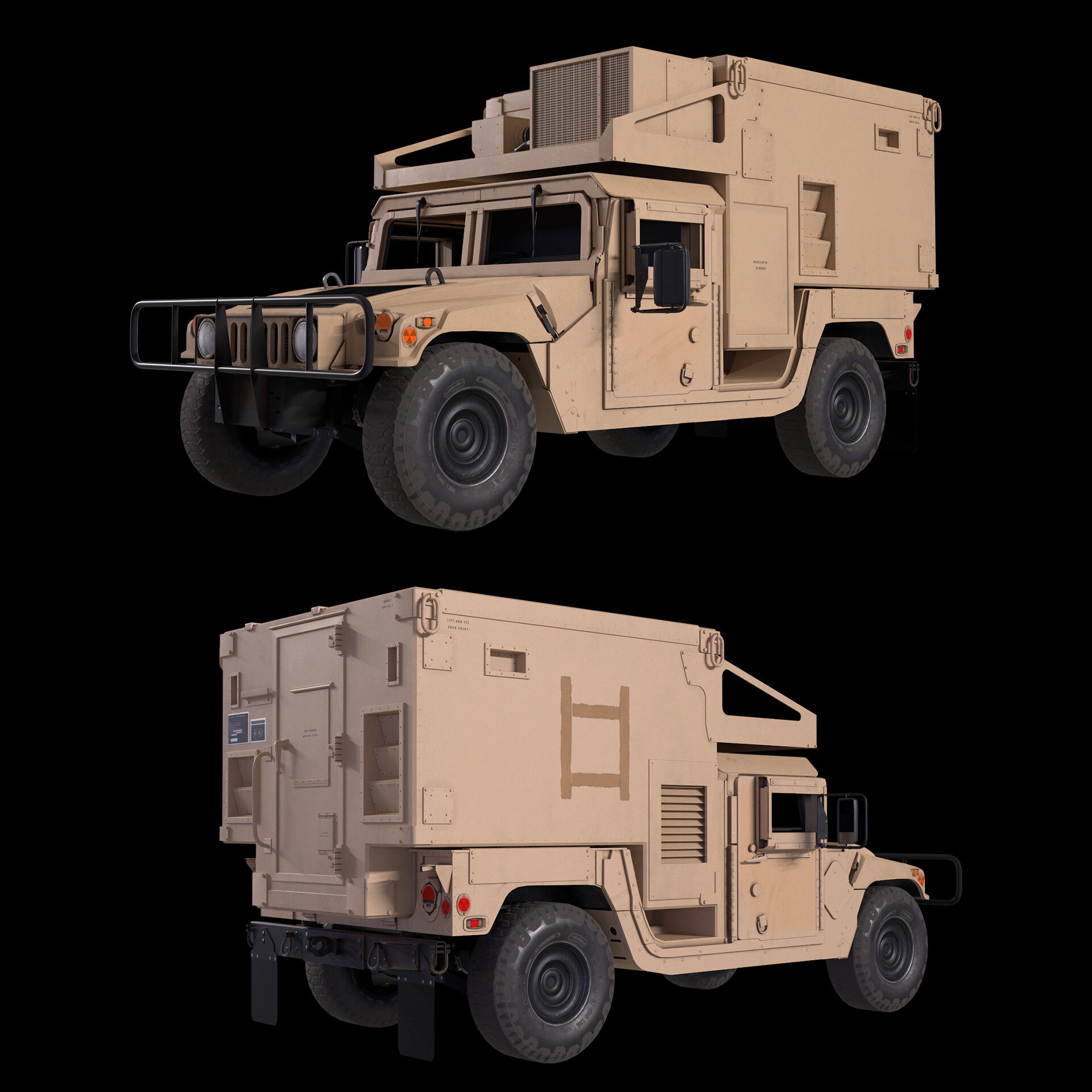 ArtStation - HMMWV Shelter