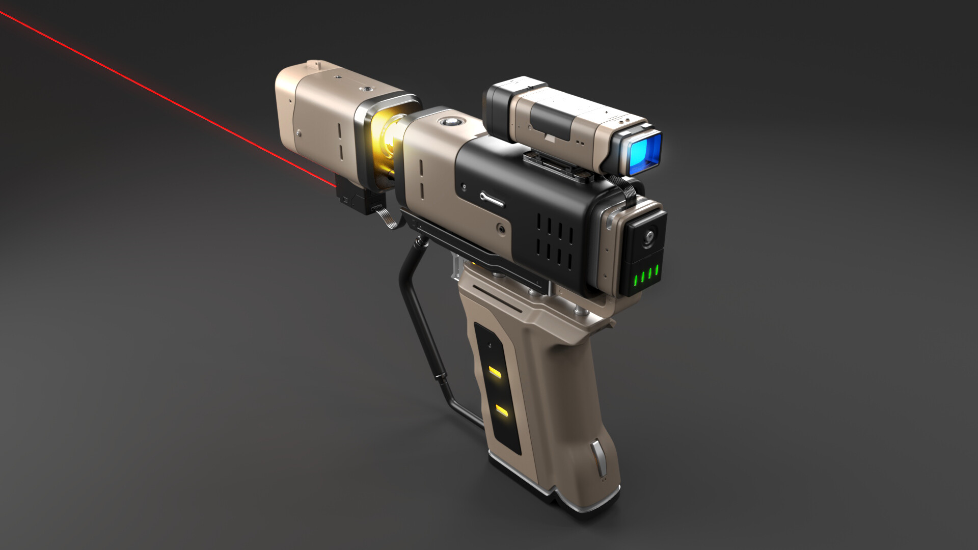 ArtStation - Sci-Fi HandGun Concept