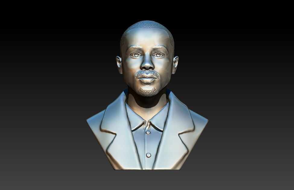 ArtStation - Michael B Jordan 3D Model Fanart