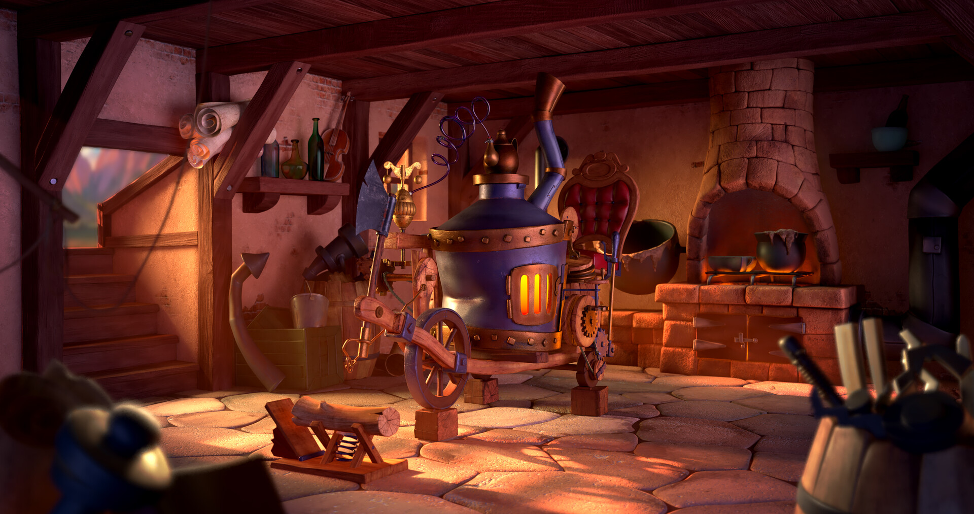 ArtStation Maurice's Invention Room from Disney's Beauty & the Beast