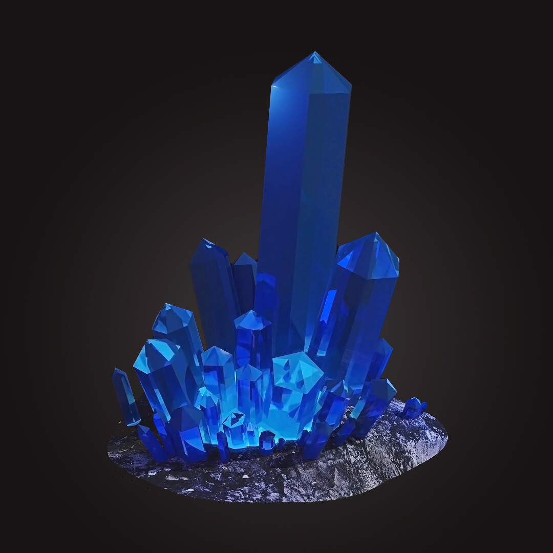 Andreea Simionescu - Crystal Cluster - 3D Model