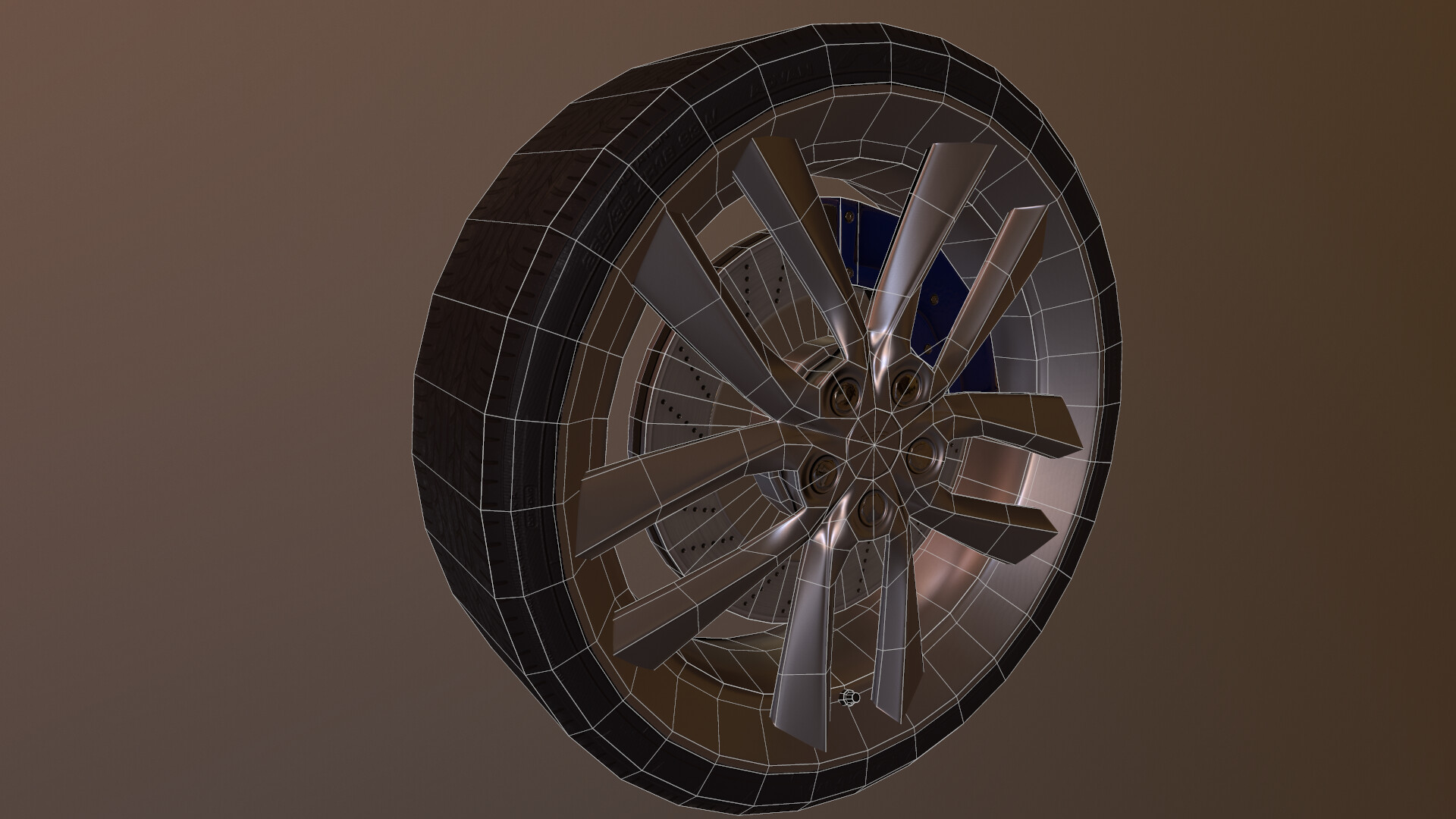 ArtStation - Tesla Model S Wheel