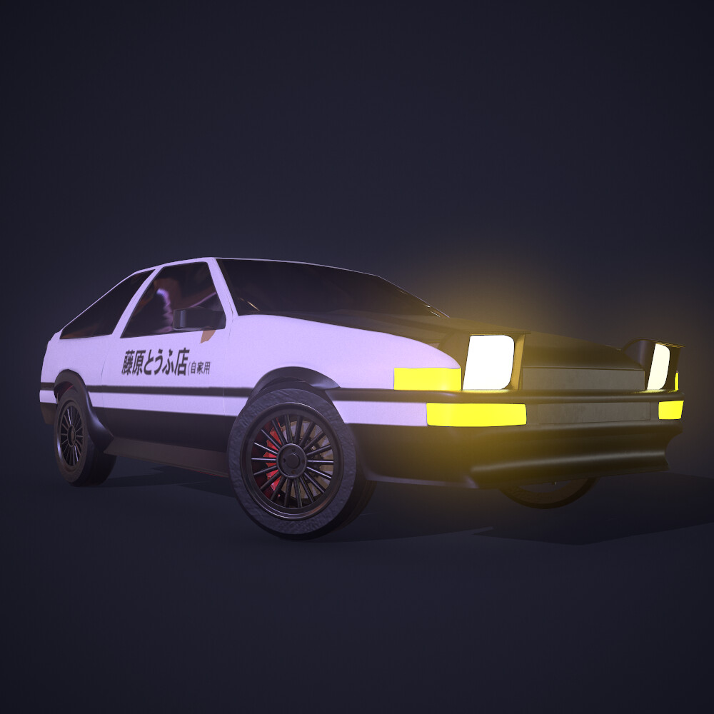 ArtStation - INITIAL D - TAKUMI AE86