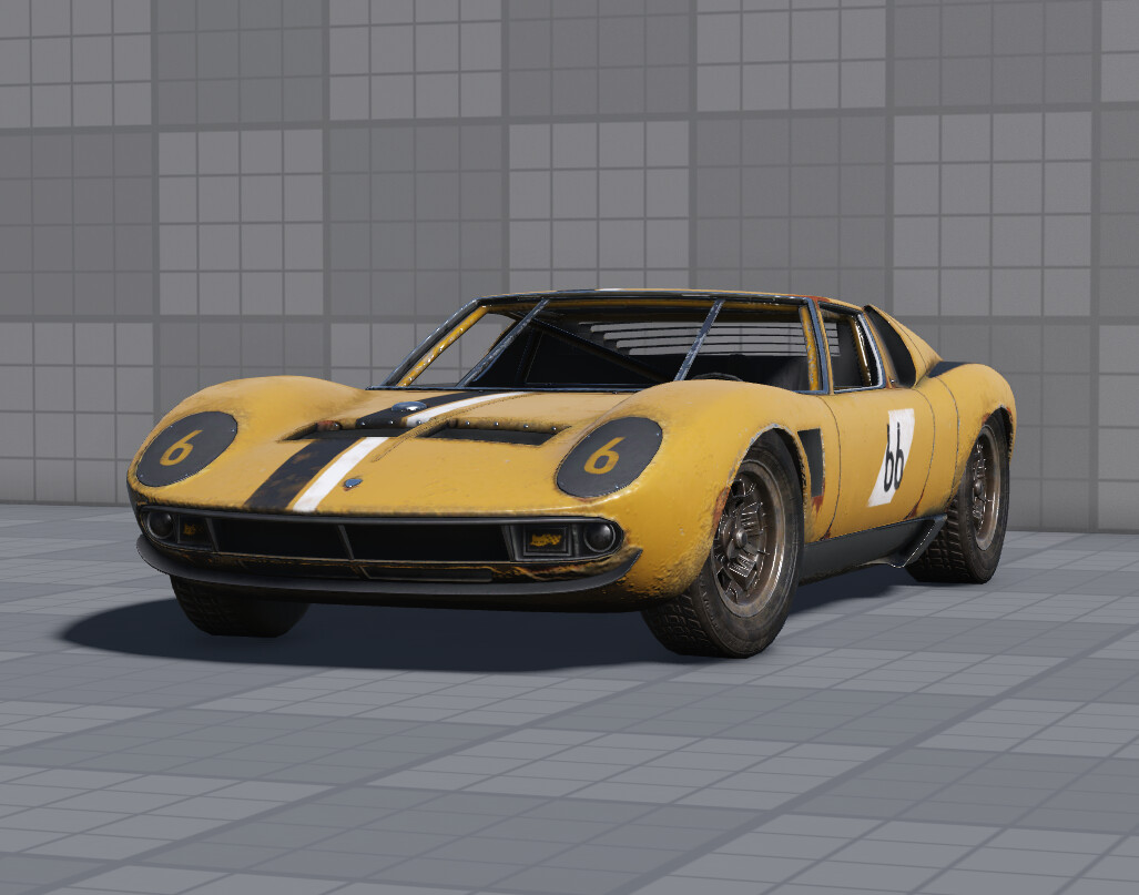 ArtStation - 1970 Lamborghini Miura SV Banger Race Car