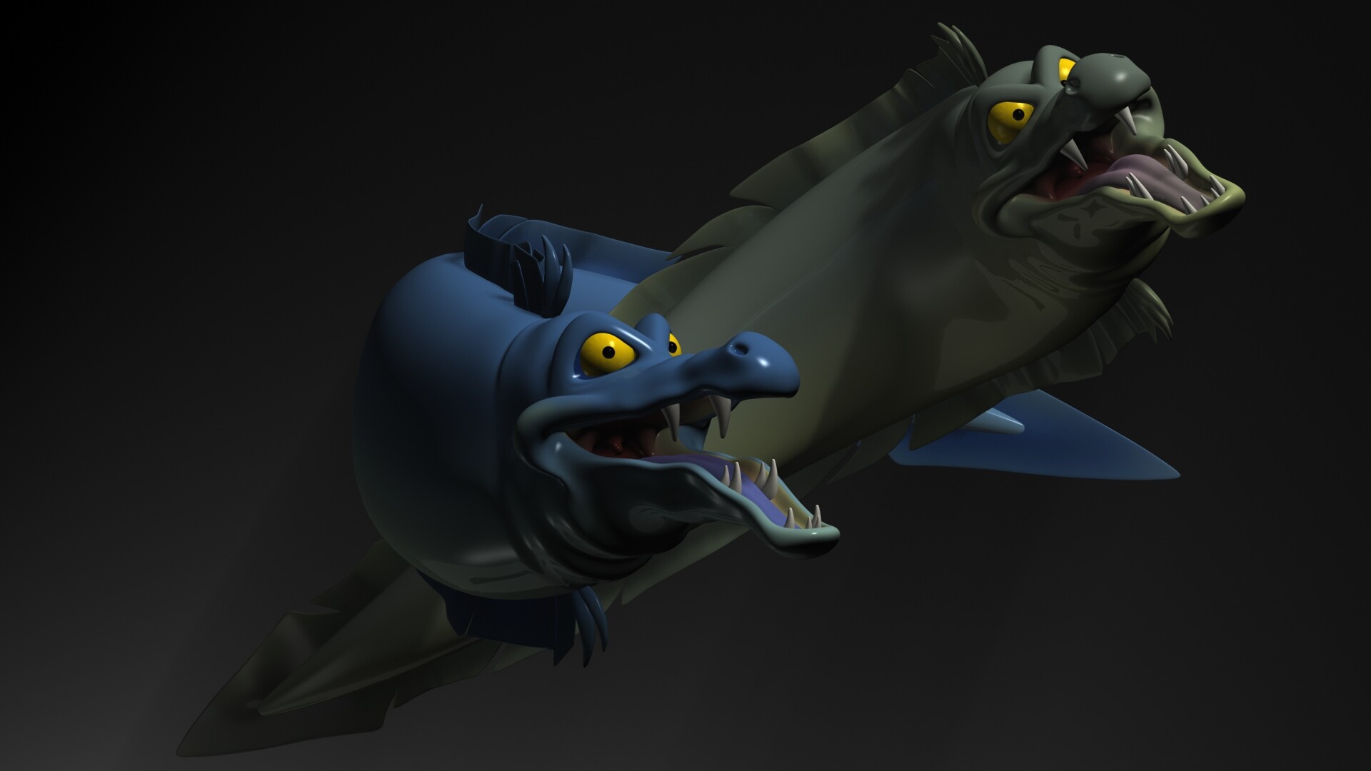 ArtStation Cartoon Moray eel 3D