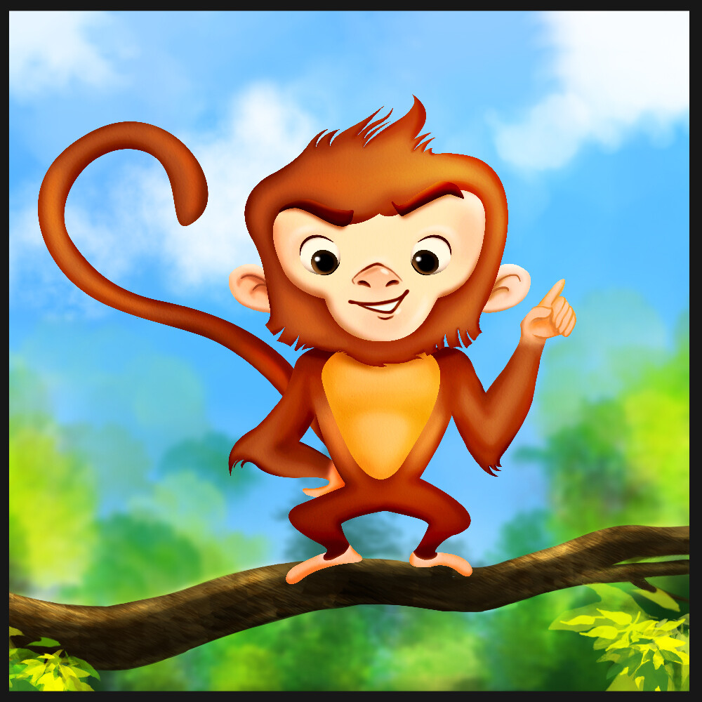 artstation-monkey-character-children-s-illustration