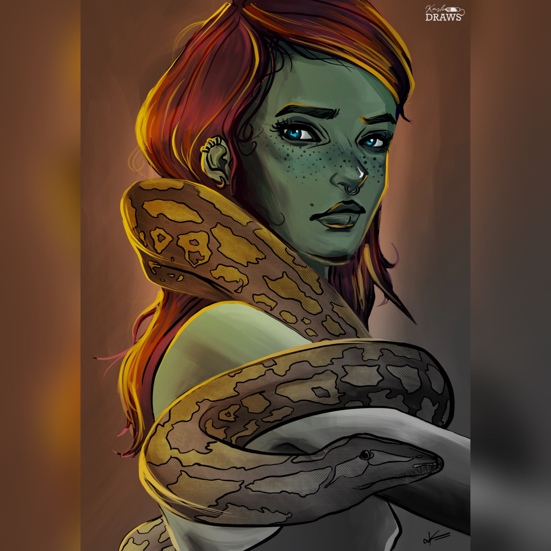 ArtStation - Snake girl