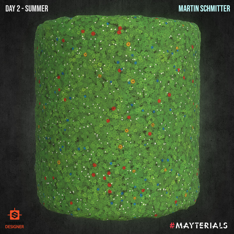 Mayterials 2021 - Day 2 - Summer (Stylized Flower Meadow)