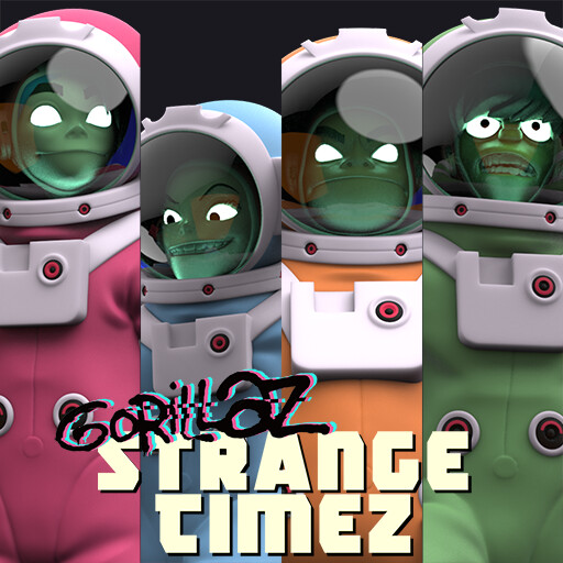 ArtStation - Gorillaz - Strange Timez ArtStation - Gorillaz - Strange Timez