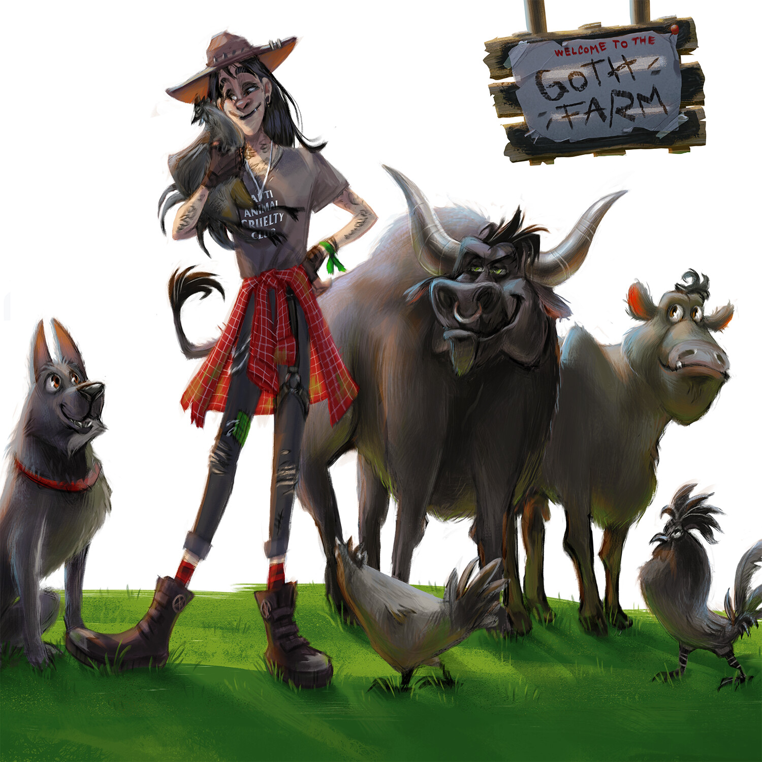 ArtStation - Goth Farm | Character Design