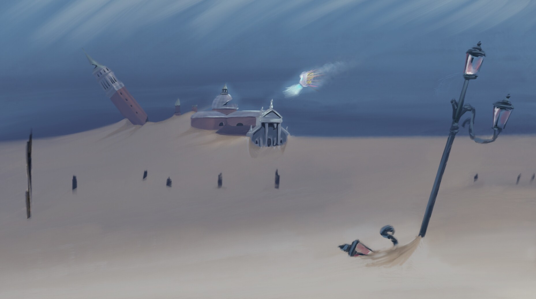 ArtStation - Sunken City Concept