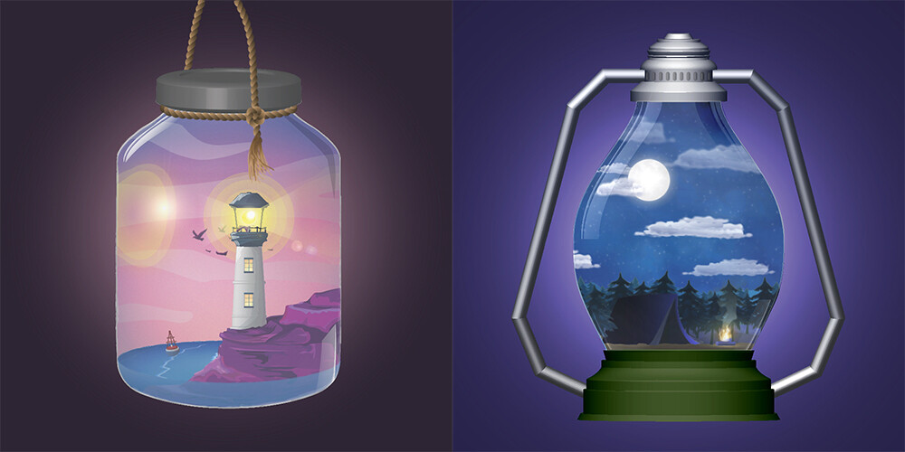 Illustrator Animated Scenes