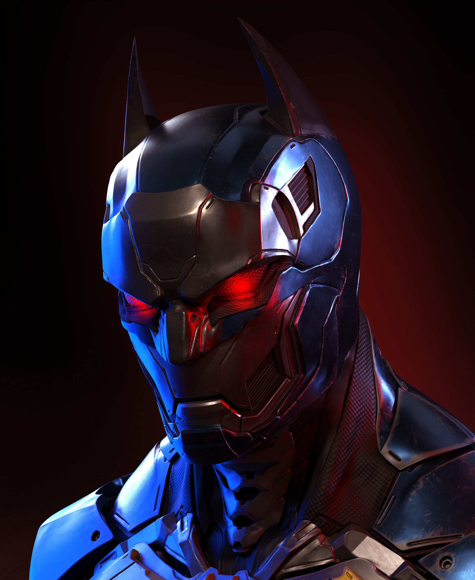 ArtStation - Mecha-Batman Bust (Fan Art)