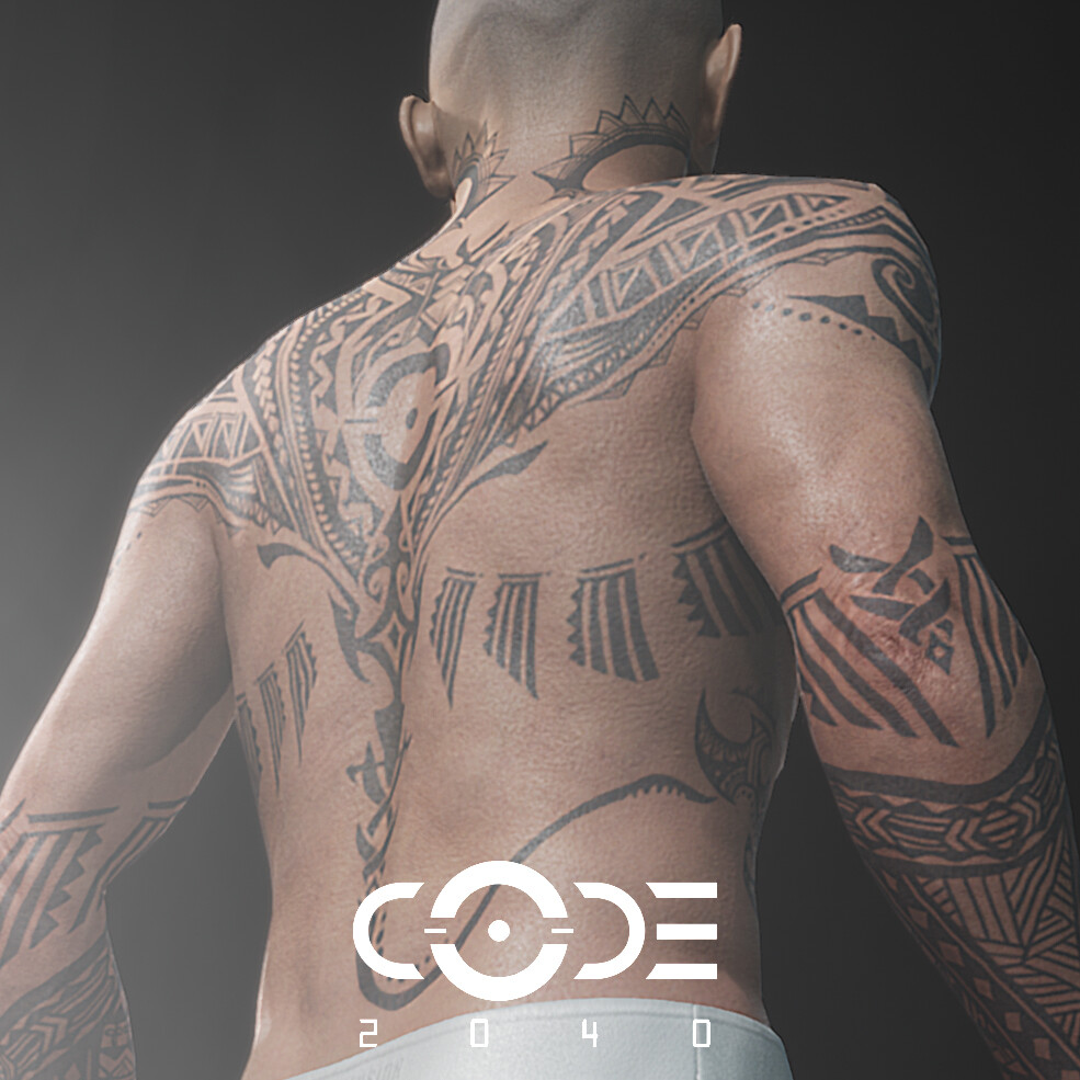 Artstation Code40 Stingrays Tattoo Style 魟魚刺青造型 Hui Shan