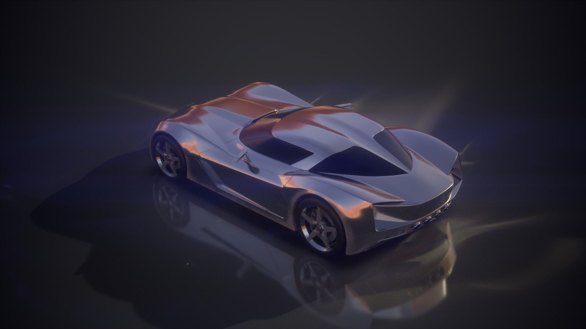 ArtStation Transformers Sideswipe Corvette Stingray Concept 3D