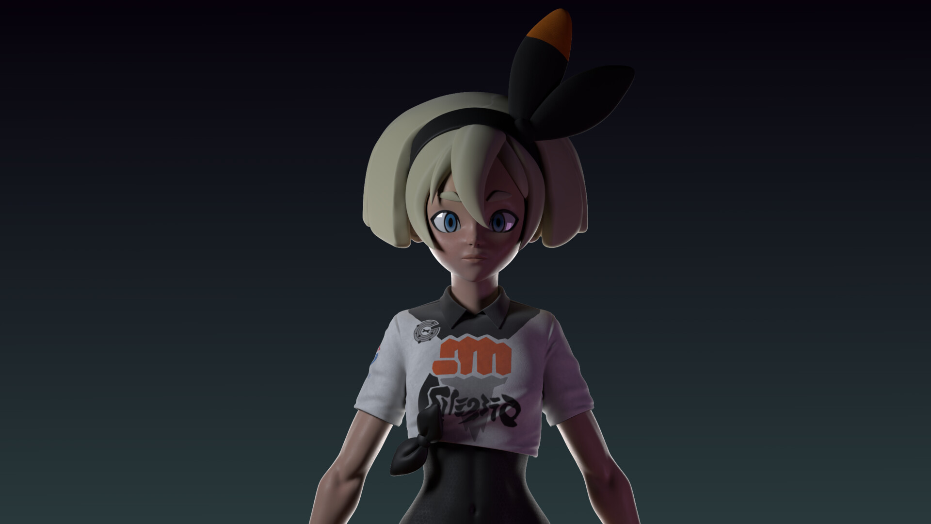 ArtStation - Pokemon Bea Fan Art (Surfacing) (2021)