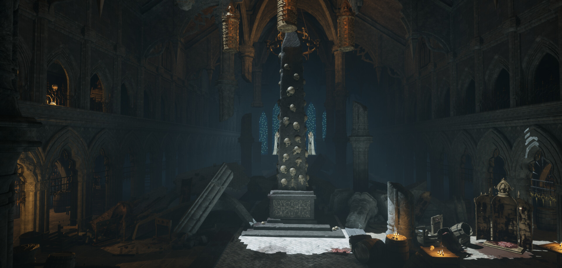 ArtStation Demon's Souls London DLC Team Project (Fanmade) Lead Lighting artist and material